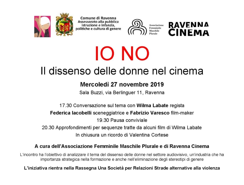 IO NO Il dissenso delle donne nel cinema